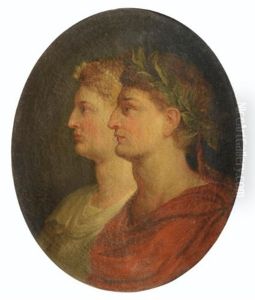 Portrait D'un Empereur Romain Et De Son Epouse