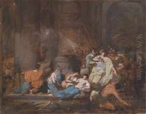 Coresus Und Callirhoe (nach Pausanias) by Jean-Honore Fragonard