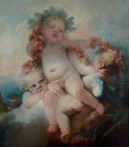 Putti by Jean-Honore Fragonard