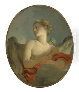 L'amour (a Portrait Of Marie-catherine Rombocoli-riggieri Colombe As Cupid?) by Jean-Honore Fragonard