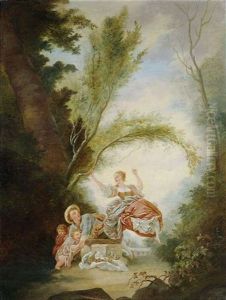 Szenerie Im Park by Jean-Honore Fragonard