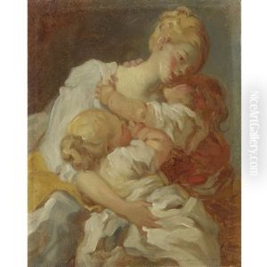 Les Baisers Maternels Or Les Jalousies De L'enfance by Jean-Honore Fragonard