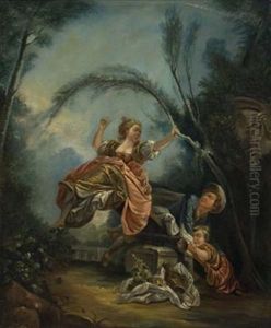 L'escarpolette by Jean-Honore Fragonard