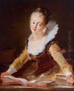 Junge Dame Mit Buchern