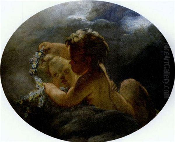 Two Putti - view 1