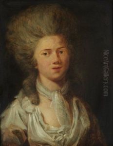 Damenportrait by Jean-Honore Fragonard