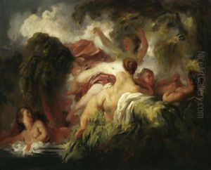 Les Baigneuses by Jean-Honore Fragonard
