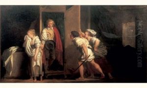 L'amant Decouvert by Jean-Honore Fragonard