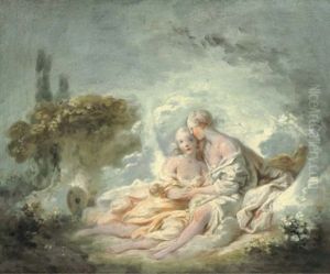 Jupiter And Callisto by Jean-Honore Fragonard