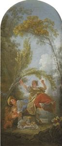La Bascule by Jean-Honore Fragonard
