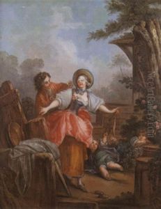 La Partie De Cache-cache by Jean-Honore Fragonard