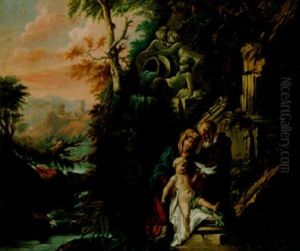 Vila Pa Flykten Till Egypten by Jean-Honore Fragonard