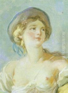 La Jeune Fille En Buste by Jean-Honore Fragonard