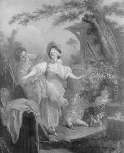 Le Jeu De Collin-maillard by Jean-Honore Fragonard