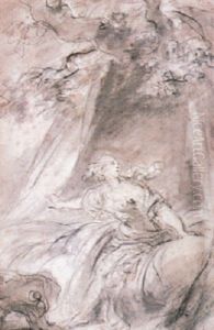 Le Reveil Imprevu by Jean-Honore Fragonard