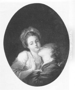 A Barely Resisted Embrace by Jean-Honore Fragonard