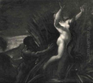 Pan Und Syrinx by Jean-Honore Fragonard