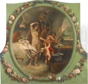 Venus Dans La Forge De Vulcain by George Friedrich August Lucas