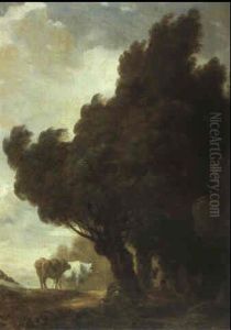 La Rencontre Sous Les Saules by Jean-Honore Fragonard