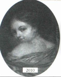 Portrait Of A Young Girl by Jean-Honore Fragonard