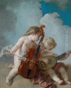 Due Amorini Musicanti by George Friedrich August Lucas