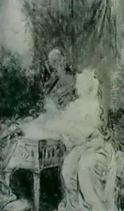 L'accouchee by Jean-Honore Fragonard