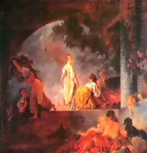 Le Lavandaie by Jean-Honore Fragonard