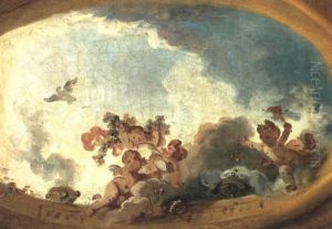 Trois Enfants Dont Un Representant La Folie by Jean-Honore Fragonard