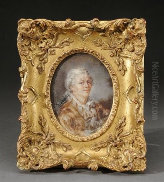 Portrait De Gentilhomme En Manteau D'interieur, La Chemise Entrouverte - view 1