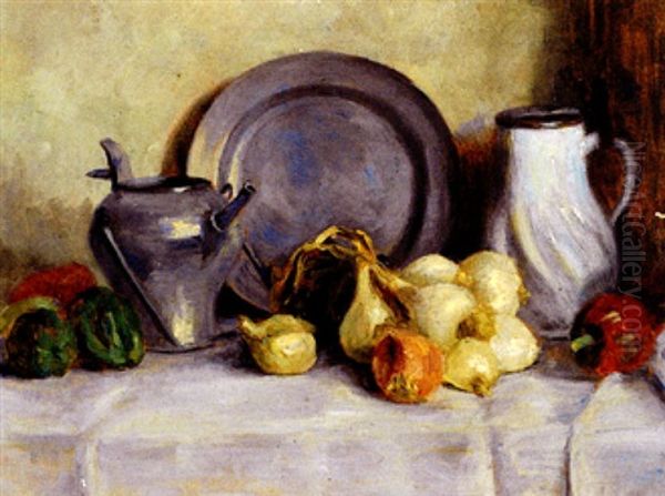 Stilleben Mit Zinn Und Zwiebeln - view 1
