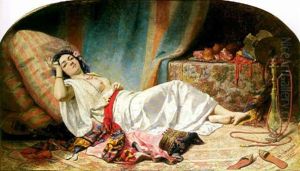 L'odalisque by Gabriel Auguste Claire Armand de Fraguier