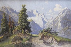 Paysage De Montagnes by Hans Frahm