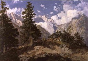 Blick Auf Das Zugspitzmassiv