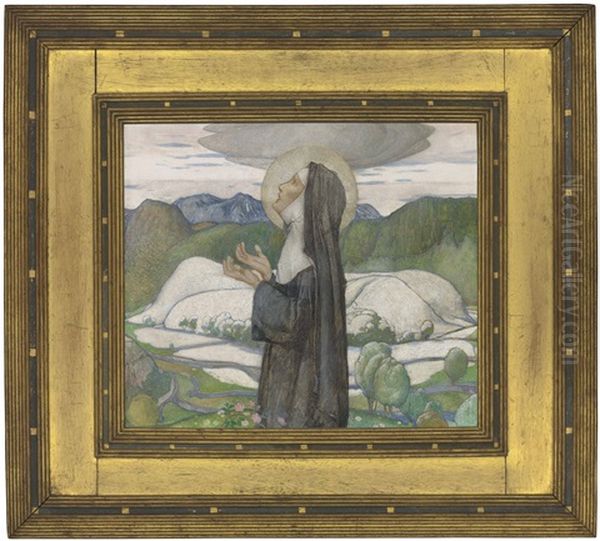 A Female Saint, Possibly St Bega Of Cumbria - view 1