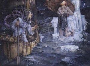 The Voyage Of St. Brendan by Edward Reginald Frampton