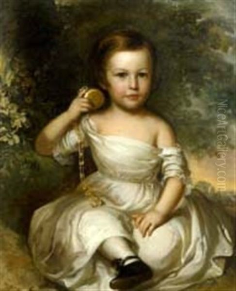 Portrait Of A Young Southern Girl With Gold Pocketwatch - view 1
