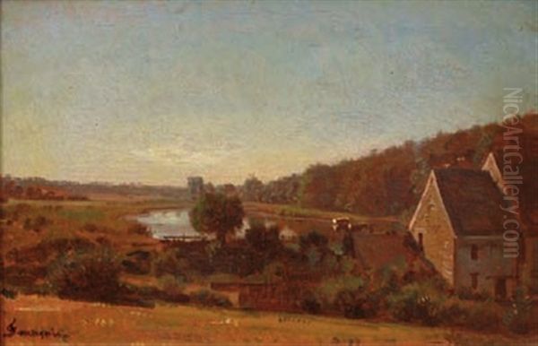 Paysage De Campagne A La Fin Du Jour - view 1