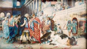 Scene De Martyre Au Circus Maximus by Teofilo Augimeri
