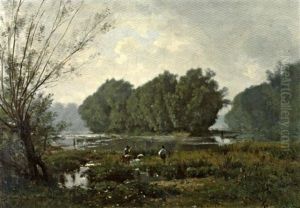 Les Petits Pecheurs by Francois Louis Francais