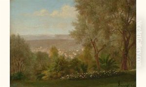 Vue Prise De La Villa Alta, (nice?) by Francois Louis Francais
