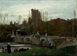 Retour Du Troupeau, Le Soir by Francois Louis Francais