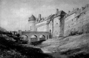 Medeltida Stadsport by Francois Louis Francais