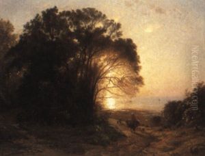 Soleil Couchant by Francois Louis Francais
