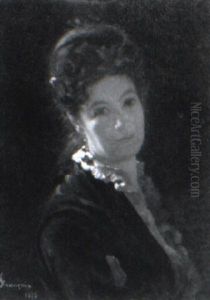 Portrait Of An Elegant Lady by Francois Louis Francais
