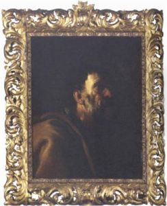 Head Of A Bearded Man (saint Peter?) by Francesco Francanzano