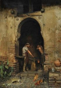 L'atelier Du Forgeron by Placido Frances y Pascual