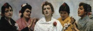 Five Spanish Beauties by Placido Frances y Pascual
