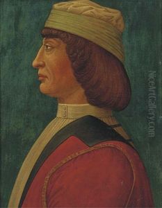 Portrait Of A Gentleman, Bust-length In Profile, Wearing A Green Cap And A Red Doublet by Piero della Francesca
