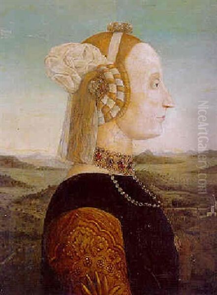 Portrait Of Battista Sforza, Duchess Of Urbino - view 1