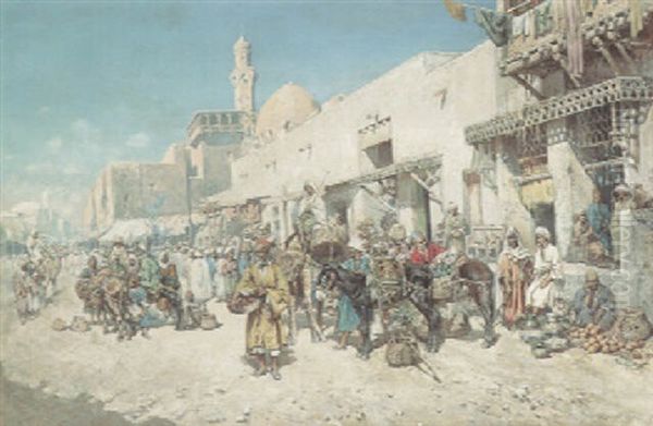 An Arab Street Market - view 1